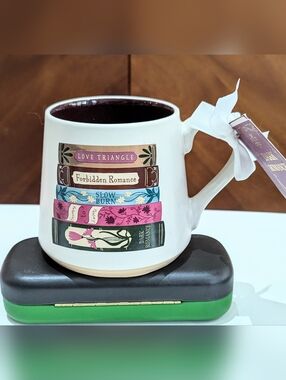 NEW Dark Romance Book Lover Love Triangle Book Themed Mug